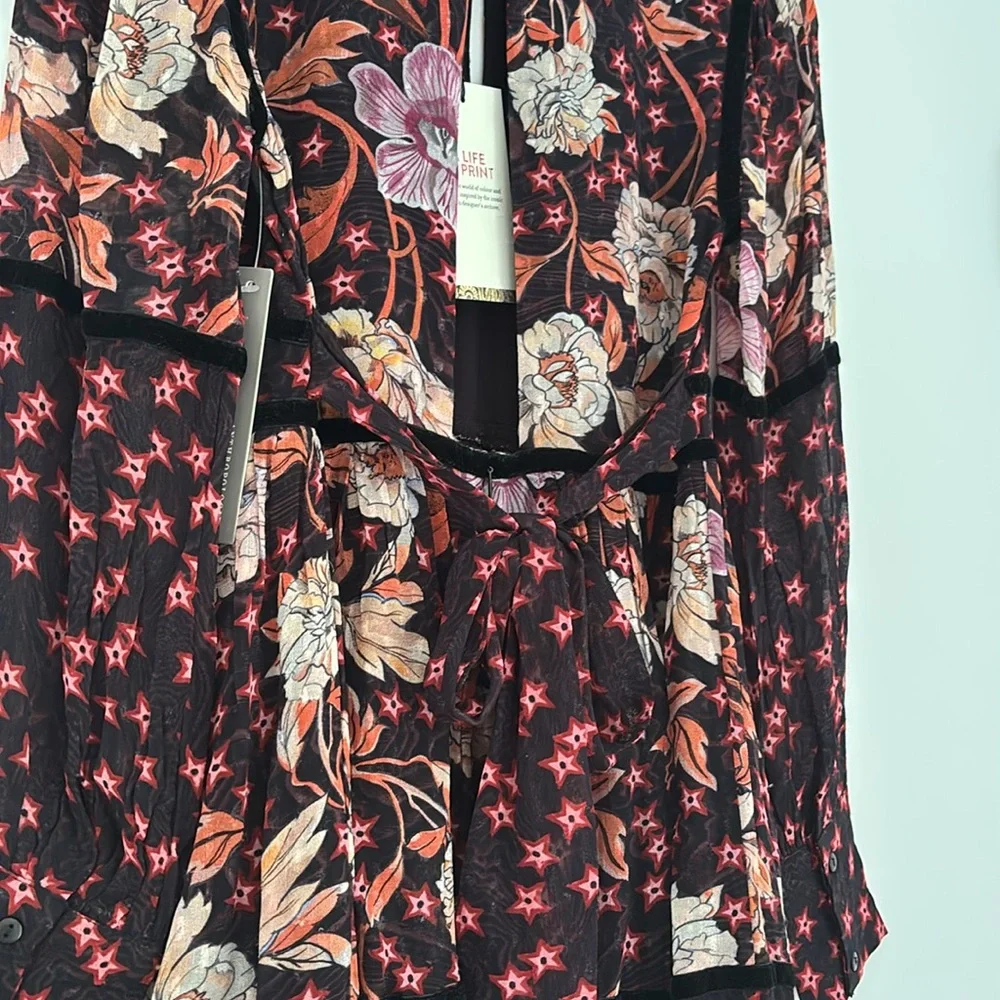 NWT Temperley London x Anthro Mixed-Print Tiered Mini Dress (Price Firm) - Picture 8 of 15